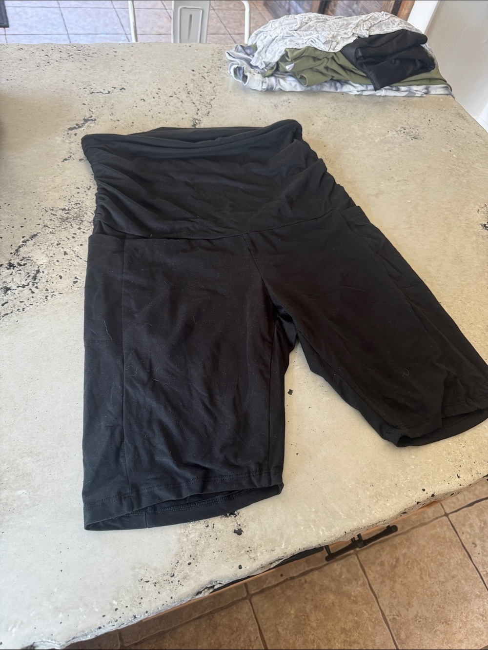 Black Women's High-Waist Bike Shorts